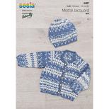 K407 Raglan Cardi and Hat